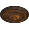 Ekena Millwork Wigan Ceiling Medallion, Hand-Painted Rust, 16"OD x 2 1/4"P CM16WGRUS - alternate 4